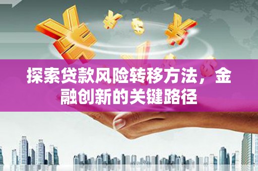 仁怀探索贷款风险转移方法，金融创新的关键路径