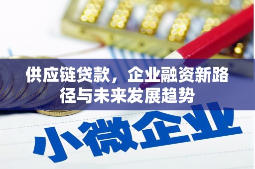 仁怀供应链贷款，企业融资新路径与未来发展趋势