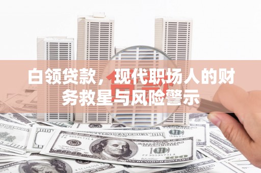 仁怀白领贷款，现代职场人的财务救星与风险警示