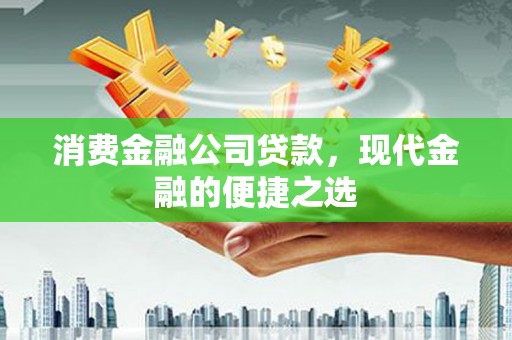 仁怀消费金融公司贷款，现代金融的便捷之选