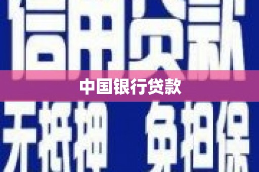 仁怀中国银行贷款