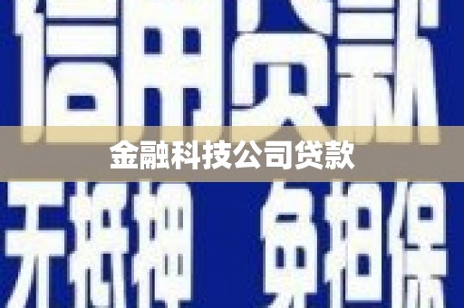 仁怀金融科技公司贷款
