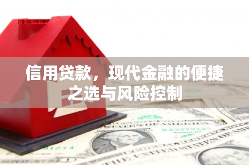 仁怀信用贷款，现代金融的便捷之选与风险控制