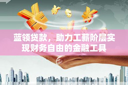 仁怀蓝领贷款，助力工薪阶层实现财务自由的金融工具