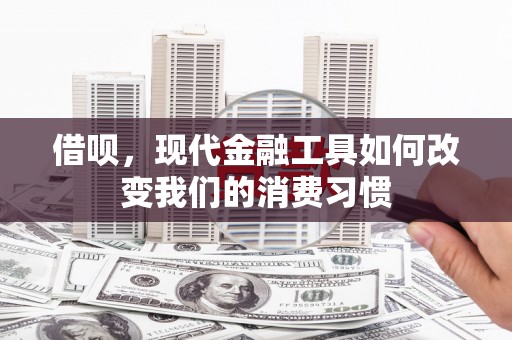 仁怀借呗，现代金融工具如何改变我们的消费习惯
