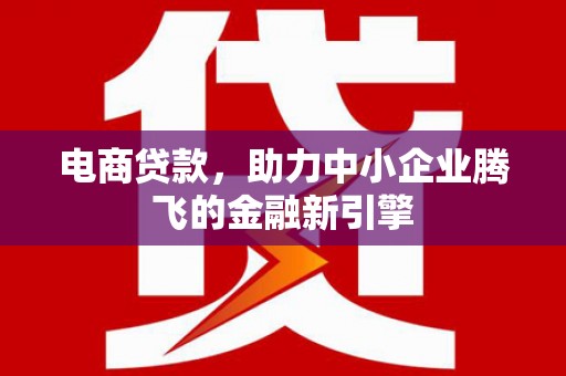 仁怀电商贷款，助力中小企业腾飞的金融新引擎