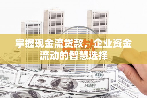 仁怀掌握现金流贷款，企业资金流动的智慧选择