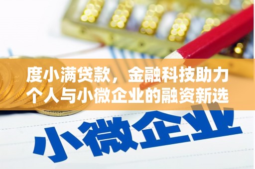 仁怀度小满贷款，金融科技助力个人与小微企业的融资新选择