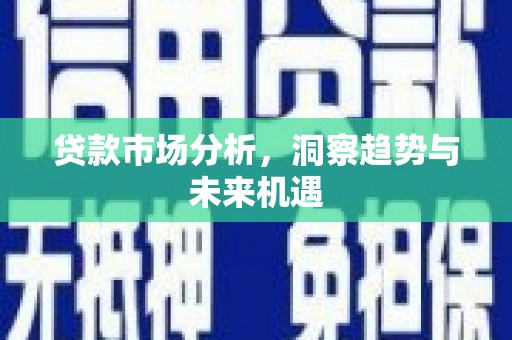 仁怀贷款市场分析，洞察趋势与未来机遇