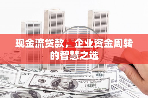 仁怀现金流贷款，企业资金周转的智慧之选