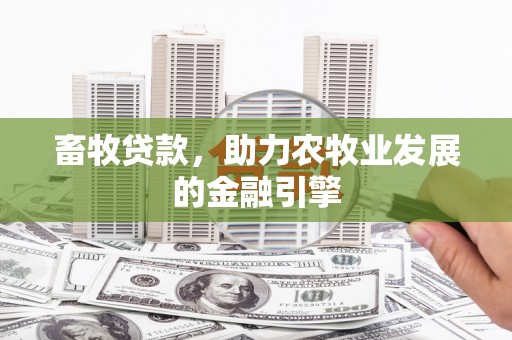 仁怀畜牧贷款，助力农牧业发展的金融引擎