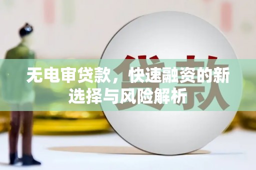 仁怀无电审贷款，快速融资的新选择与风险解析